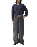 The American Vintage Womens Sonoma Sweatshirt in Navy Blue Vintage