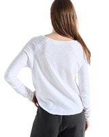 Sonoma Long Sleeve T‑Shirt in Blanc