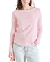 The American Vintage Womens Sonoma Long Sleeve T-Shirt in Vintage Marshmallow