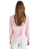 The American Vintage Womens Sonoma Long Sleeve T-Shirt in Vintage Marshmallow