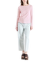 The American Vintage Womens Sonoma Long Sleeve T-Shirt in Vintage Marshmallow