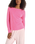 The American Vintage Womens Sonoma Long Sleeve T-Shirt in Pink Acid Fluo