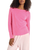 The American Vintage Womens Sonoma Long Sleeve T-Shirt in Pink Acid Fluo