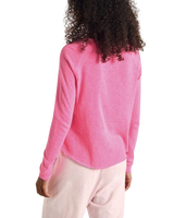The American Vintage Womens Sonoma Long Sleeve T-Shirt in Pink Acid Fluo