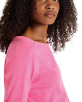 The American Vintage Womens Sonoma Long Sleeve T-Shirt in Pink Acid Fluo