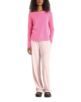 The American Vintage Womens Sonoma Long Sleeve T-Shirt in Pink Acid Fluo