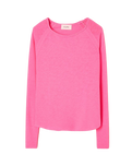 The American Vintage Womens Sonoma Long Sleeve T-Shirt in Pink Acid Fluo