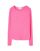 The American Vintage Womens Sonoma Long Sleeve T-Shirt in Pink Acid Fluo
