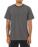 The Katin Mens Finley Pocket T-Shirt in Black Wash & Vapor