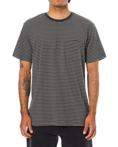 The Katin Mens Finley Pocket T-Shirt in Black Wash & Vapor