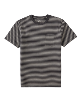 The Katin Mens Finley Pocket T-Shirt in Black Wash & Vapor