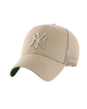 The 47 Brand Mens NY Yankees Branson Trucker Cap in Khaki