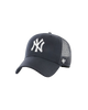 NY Yankees Branson Trucker Cap in Navy & White