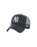 NY Yankees Branson Trucker Cap in Navy & White