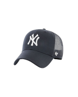 NY Yankees Branson Trucker Cap in Navy & White