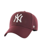 The 47 Brand Mens NY Yankees MVP Snapback Cap in Dark Maroon