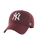 The 47 Brand Mens NY Yankees MVP Snapback Cap in Dark Maroon