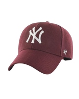 The 47 Brand Mens NY Yankees MVP Snapback Cap in Dark Maroon