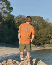 The Passenger Mens Passenger T-Shirt in Sunset Orange