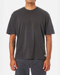 The Katin Mens Box Fit Heritage T-Shirt in Black Wash Pigment Dye