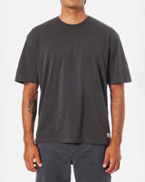 The Katin Mens Box Fit Heritage T-Shirt in Black Wash Pigment Dye