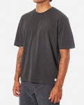 The Katin Mens Box Fit Heritage T-Shirt in Black Wash Pigment Dye