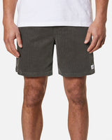 The Katin Mens Cord Local Walkshorts in Black Wash