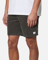 The Katin Mens Cord Local Walkshorts in Black Wash