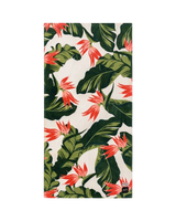 Mauka Cotton Beach Towel in White
