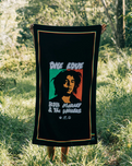 The Slowtide One Love Beach Towel in Black