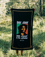 The Slowtide One Love Beach Towel in Black