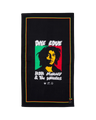 The Slowtide One Love Beach Towel in Black