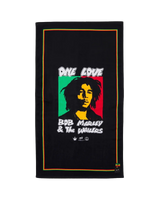 The Slowtide One Love Beach Towel in Black