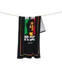The Slowtide One Love Beach Towel in Black