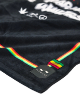 The Slowtide One Love Beach Towel in Black