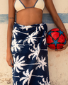 The Slowtide Luca Beach Towel in Blue & White