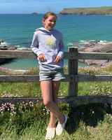 The ACS Clothing Girls Girls Daisy Chain Hoodie in Lavender