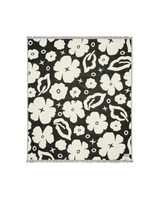 The Slowtide XOXO Driftweave Coco Ho x Slowtide Beach Blanket in Black