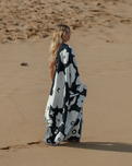 The Slowtide XOXO Driftweave Coco Ho x Slowtide Beach Blanket in Black
