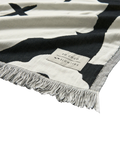 The Slowtide XOXO Driftweave Coco Ho x Slowtide Beach Blanket in Black