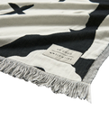 The Slowtide XOXO Driftweave Coco Ho x Slowtide Beach Blanket in Black