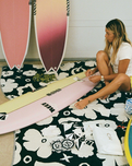 The Slowtide XOXO Driftweave Coco Ho x Slowtide Beach Blanket in Black
