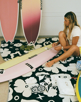 The Slowtide XOXO Driftweave Coco Ho x Slowtide Beach Blanket in Black
