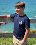 The ACS Clothing Boys Boys Bolt Hole T-Shirt in Dark Navy