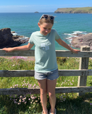 The ACS Clothing Boys Girls Muse Block T-Shirt in Aloe