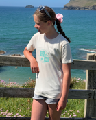 The ACS Clothing Girls Girls Muse Block T-Shirt in Raw