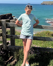The ACS Clothing Boys Boys Cornwall Palm T-Shirt in Aloe