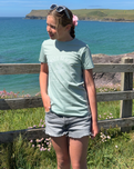 The ACS Clothing Boys Boys Cornwall Palm T-Shirt in Aloe