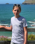 The ACS Clothing Girls Girls Cornwall Palm T-Shirt in Lavender