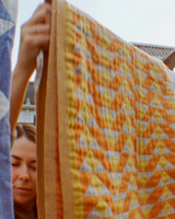 The Slowtide Daydream Driftweave Turkish Towel in Curry
